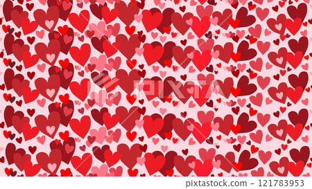Seamless pattern with pink and red hearts, cute background for decoration and design, love concept, romantic hearts background print, Valentine's day holiday backdrop texture, romantic wedding design Seamless pattern with pink and red hearts, cute background for decoration and design, love concept, romantic hearts background print, Valentine's day holiday backdrop texture, romantic wedding design 121783953