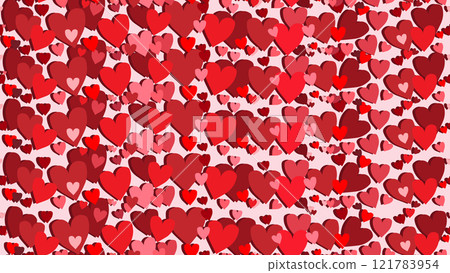 Red love heart seamless pattern, romantic background with pink and red hearts, love concept, romantic wedding, Mother's day, background for textile, wrapping paper, fashion, modern heart background Red love heart seamless pattern, romantic background with pink and red hearts, love concept, romantic wedding, Mother's day, background for textile, wrapping paper, fashion, modern heart background 121783954