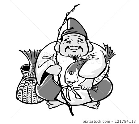 Ebisu, Ebisu, Ebisu, Illustration material 121784118