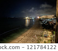 Night view of the beach 121784122