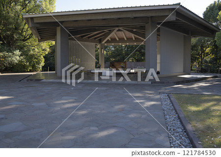 Chidorigafuchi National Cemetery in Tokyo, Japan. 121784530