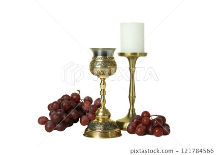 PNG, Eucharist, communion cup, isolated on white background. 121784566