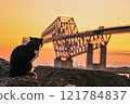Sunset gates at Tokyo Gate Bridge 121784837