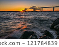 Sunset gates at Tokyo Gate Bridge 121784839