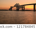 Sunset gates at Tokyo Gate Bridge 121784845