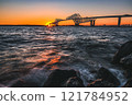 Sunset gates at Tokyo Gate Bridge 121784952