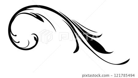 Decorative frame parts Art Nouveau Decorative frame parts Art Nouveau 121785494