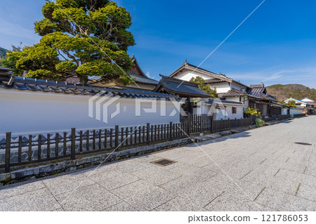 岡山縣美作市稻葉街道大原宿的街景 岡山縣美作市稻葉街道大原宿的街景 121786053