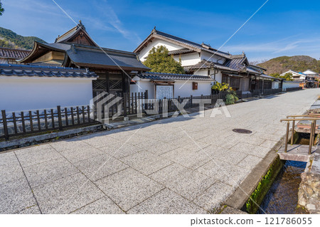 岡山縣美作市稻葉街道大原宿的街景 岡山縣美作市稻葉街道大原宿的街景 121786055