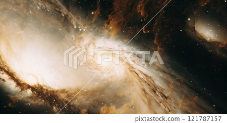 Colorful nebula clouds are made up of colorful clouds of interstellar gas 121787157