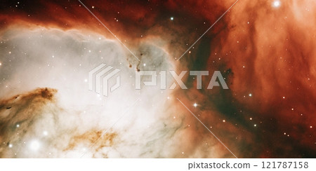 Colorful nebula clouds are made up of colorful clouds of interstellar gas Colorful nebula clouds are made up of colorful clouds of interstellar gas 121787158