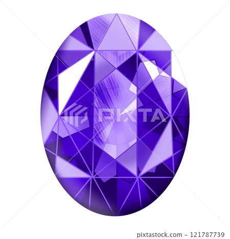 Purple gemstone illustration 121787739