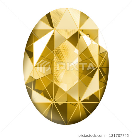 Yellow gem illustration 121787745