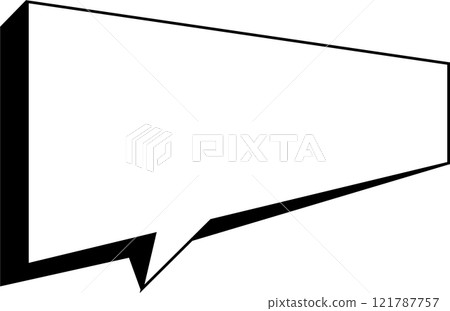 simple square speech bubble 121787757