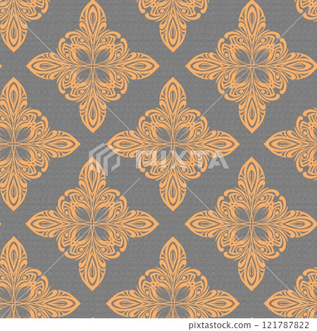 Seamless geometric pattern, abstract background in the style of baroque Seamless geometric pattern, abstract background in the style of baroque 121787822