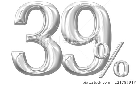 Happy New Year With Number 3D Render 121787917