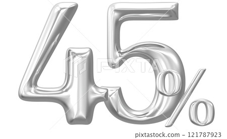 Happy New Year With Number 3D Render 121787923