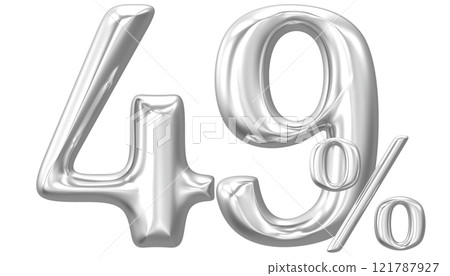 Happy New Year With Number 3D Render Happy New Year With Number 3D Render 121787927