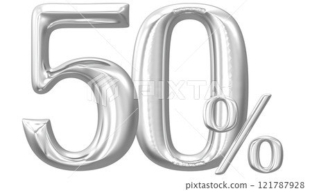 Happy New Year With Number 3D Render 121787928