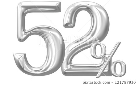 Happy New Year With Number 3D Render 121787930