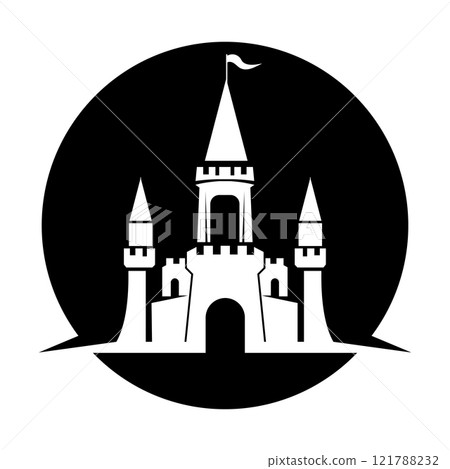 Castle vector illustration icon logo Castle vector illustration icon logo 121788232