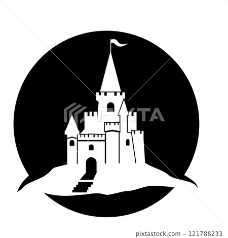 Castle vector illustration icon logo Castle vector illustration icon logo 121788233