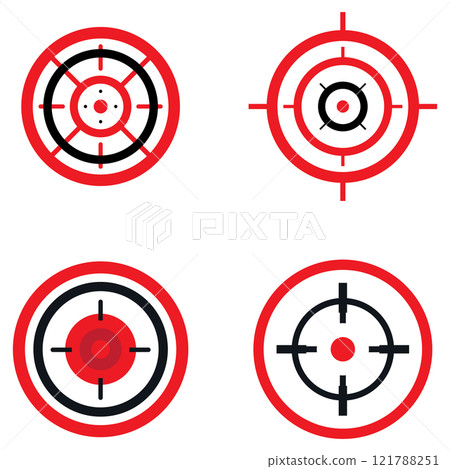Target vector icon illustration Target vector icon illustration 121788251