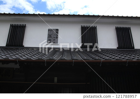 松合，熊本縣宇城市，古老的城鎮景觀，倉庫白牆 121788957