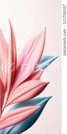 Pink leaves creating a soft and elegant background Pink leaves creating a soft and elegant background 121789387