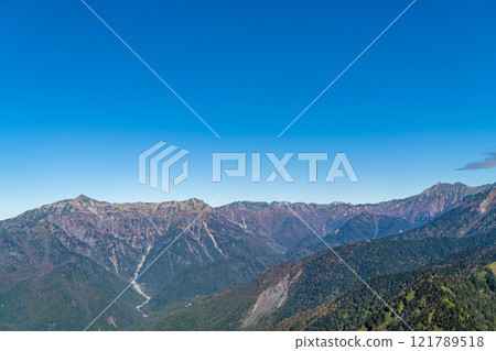 從燒嶽山眺望北阿爾卑斯山 從燒嶽山眺望北阿爾卑斯山 121789518