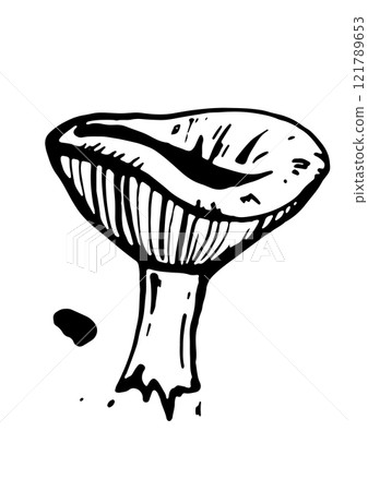 mushroom vector graphics on white background 121789653