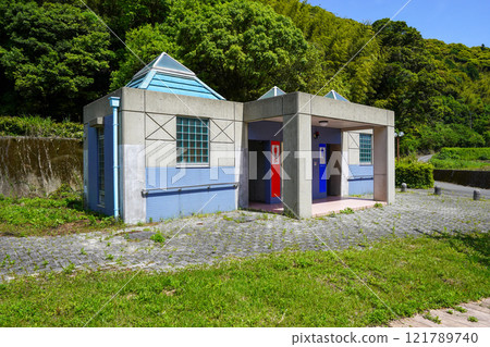 Public toilets at Fukui Dam Park (Tokushima Prefecture) 121789740