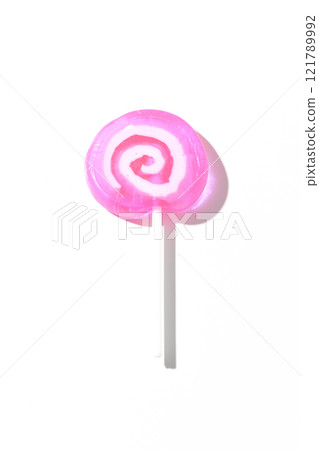 Lollipop candy photographed on a white background Lollipop candy photographed on a white background 121789992