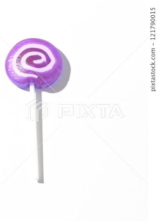 Lollipop candy photographed on a white background Lollipop candy photographed on a white background 121790015