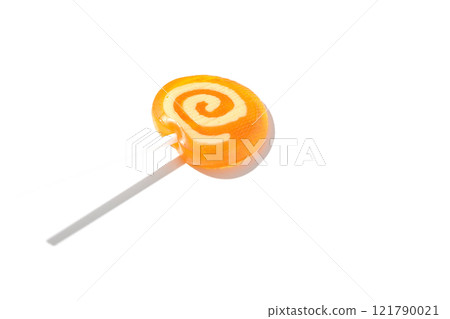 Lollipop candy photographed on a white background 121790021