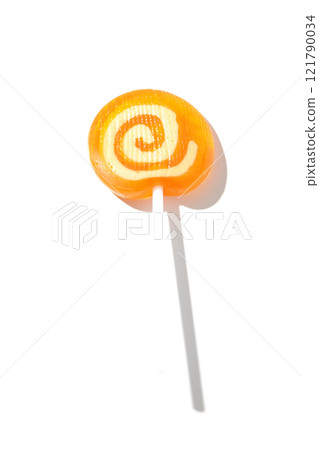 Lollipop candy photographed on a white background Lollipop candy photographed on a white background 121790034