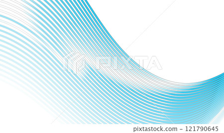 Blue minimal curved waves and black outlines abstract background Blue minimal curved waves and black outlines abstract background 121790645
