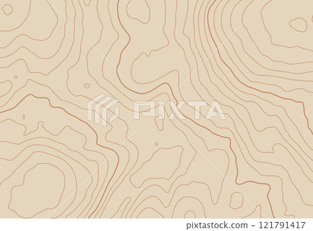 Topographic map background with altitude lines. Abstract terrain topography with elevation levels of the relief Topographic map background with altitude lines. Abstract terrain topography with elevation levels of the relief 121791417