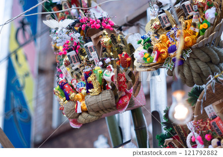 Gorgeous rakes lined up at a festival stall Gorgeous rakes lined up at a festival stall 121792882