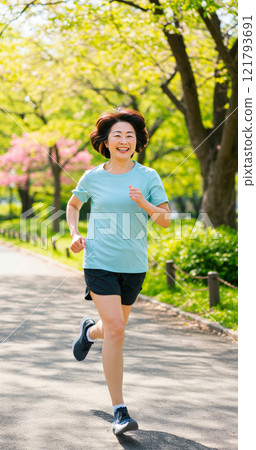 Cheerful smiling seniors 121793691