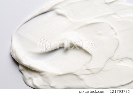 The texture of a cosmetic cream for the body or face The texture of a cosmetic cream for the body or face 121793725