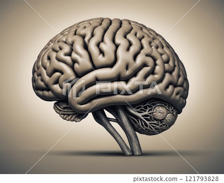 human brain close up 121793828
