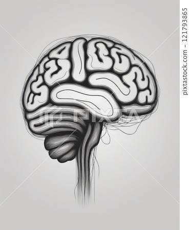 human brain close up 121793865