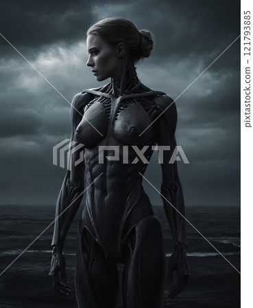 naked woman in the dark naked woman in the dark 121793885