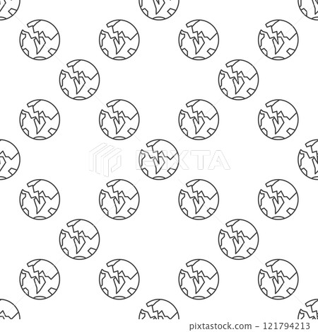 Earth Crisis vector Multipolarity seamless pattern in thin line style Earth Crisis vector Multipolarity seamless pattern in thin line style 121794213