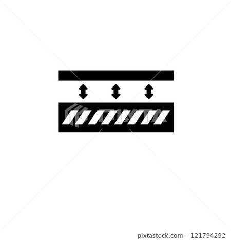 Peeled Off Material, Tear Off Glued Solid Flat Vector Icon Isolated on White Background 121794292