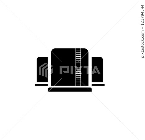 Oil Storage Tank Solid Flat Vector Icon Isolated on White Background Oil Storage Tank Solid Flat Vector Icon Isolated on White Background 121794344