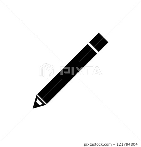 Pencil icon vector isolated on white background. Pencil vector icon Pencil icon vector isolated on white background. Pencil vector icon 121794804