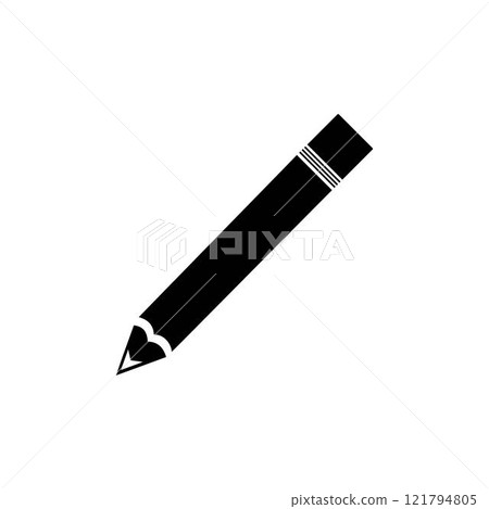 Pencil icon vector isolated on white background. Pencil vector icon Pencil icon vector isolated on white background. Pencil vector icon 121794805