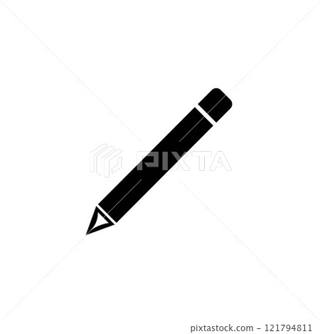 Pencil icon vector isolated on white background. Pencil vector icon 121794811